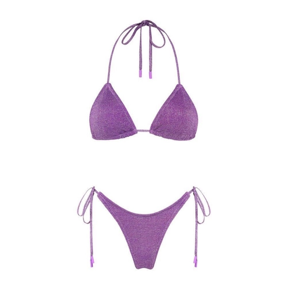 Triangl Sparkly Swimsuit- large top medium bottoms